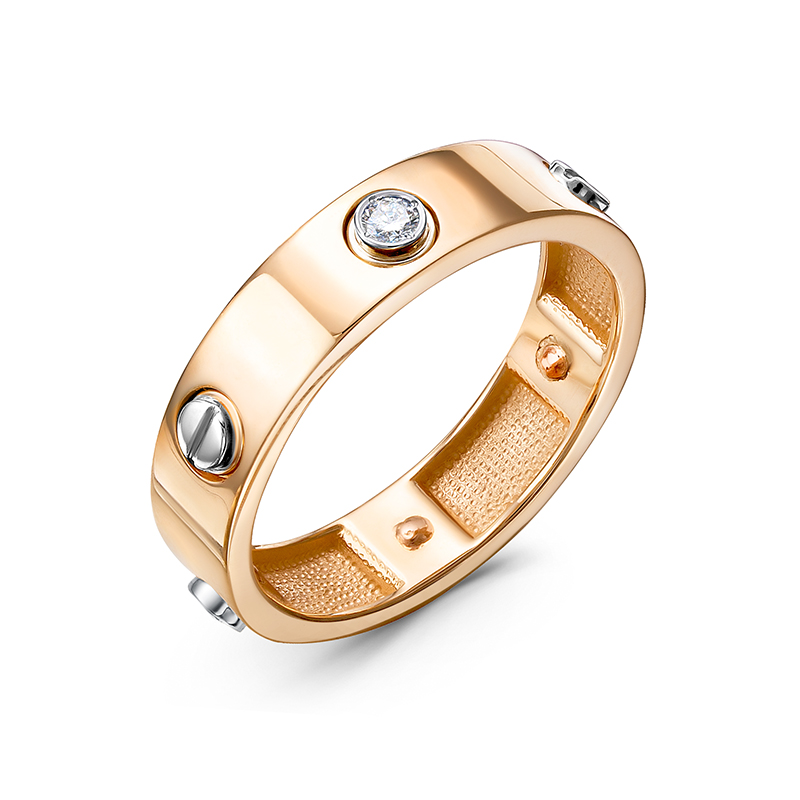 Кольцо, золото, бриллиант, БР112137